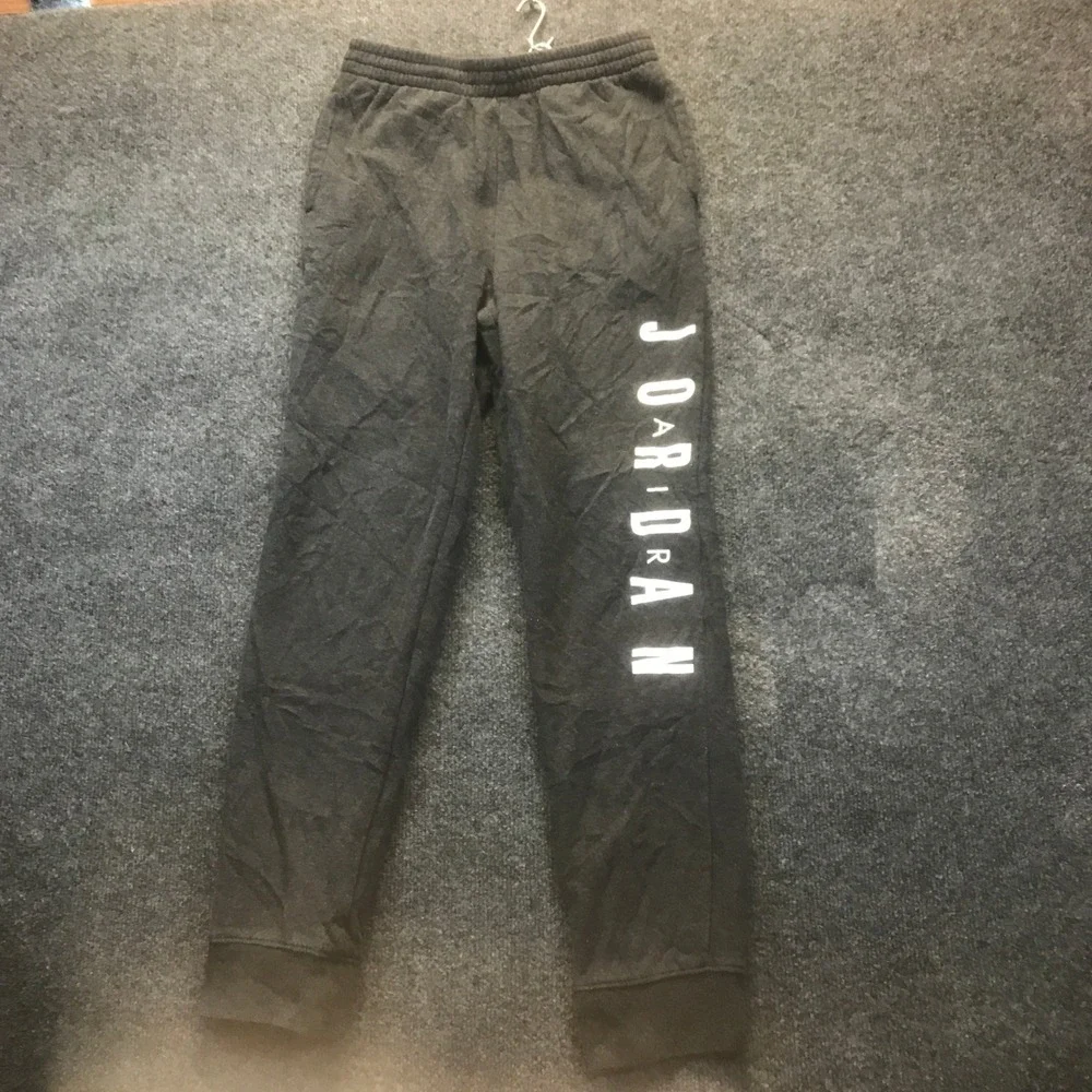 Jordan Jogger Sweatpants Boys XL (25x26) Gray Fleece Graphic Athletic